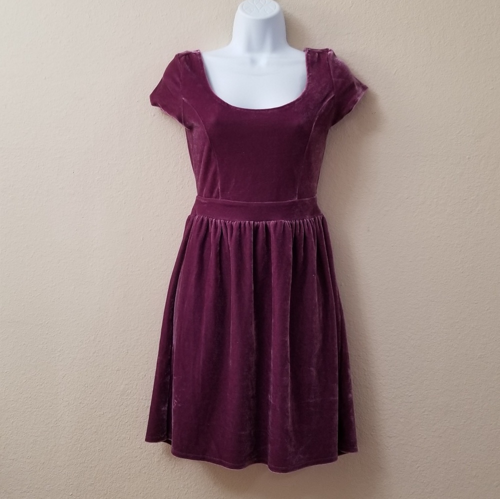 UO Kimchi Blue Velvet Dress